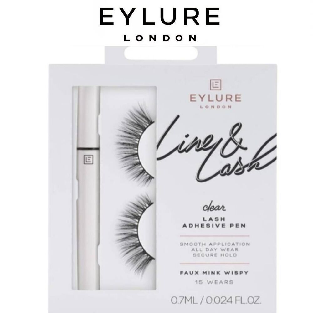 Eyelure‎ London Line & Lash Clear Lash Adhesive Pen & Faux Mink Lashes